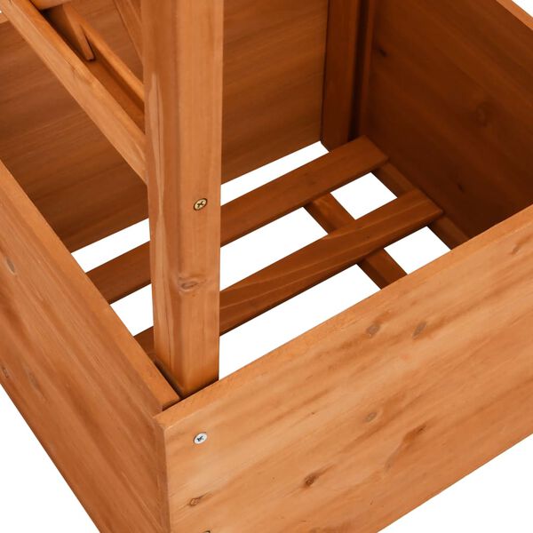 vidaXL Трельяжна Клумба з Аркою 49x39x130 см Ялина