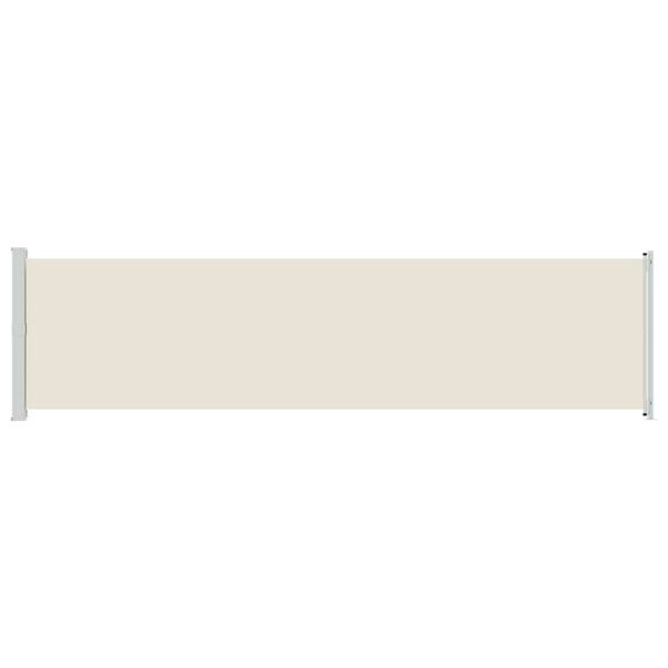 vidaXL Бічний Висувний Тент для Дворика Кремовий 600x160 см