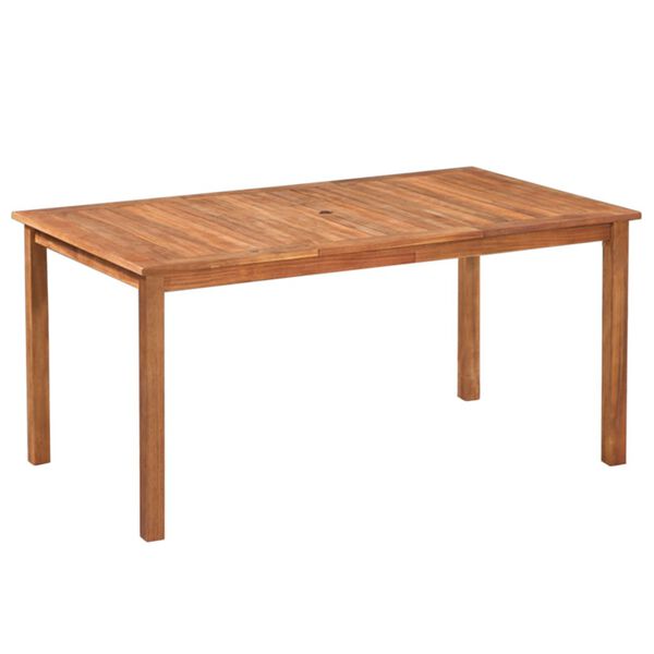 vidaXL Вуличний Обідній Комплект 7 Од. Чорний і Коричневий Поліротанг