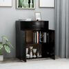 800712 vidaXL Sideboard Black 60x30x75 cm Chipboard