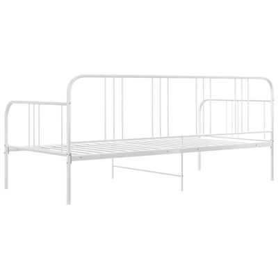 vidaXL Каркас дивана-ліжка Білий 90х200 см Метал