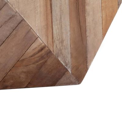 vidaXL Приставний столик 40x40x40 см Відновлена тикова деревина