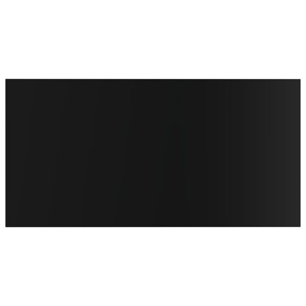 vidaXL Книжкові Полиці 4 шт Глянцевий Чорний 80х40х1,5 см ДСП