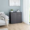 801834 vidaXL Sideboard Grey 80x36x75 cm Chipboard
