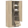 800642 vidaXL Wardrobe Sonoma Oak 80x52x180 cm Chipboard