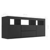 801815 vidaXL TV Cabinet Black 120x30x50 cm Chipboard