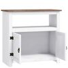 282642 vidaXL TV Cabinet Mexican Pine Corona Range White 80x43x78 cm