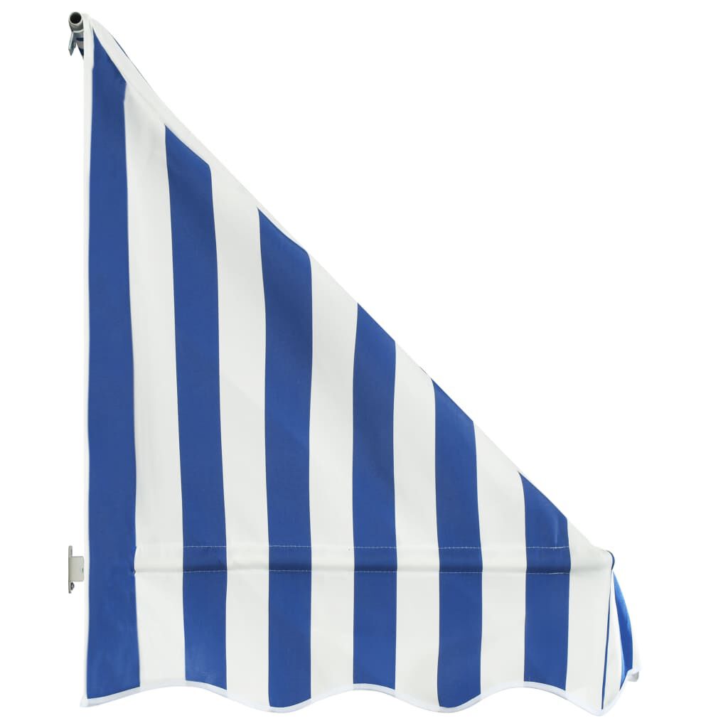 vidaXL Тент для Бістро Синій і Білий 400х120 см