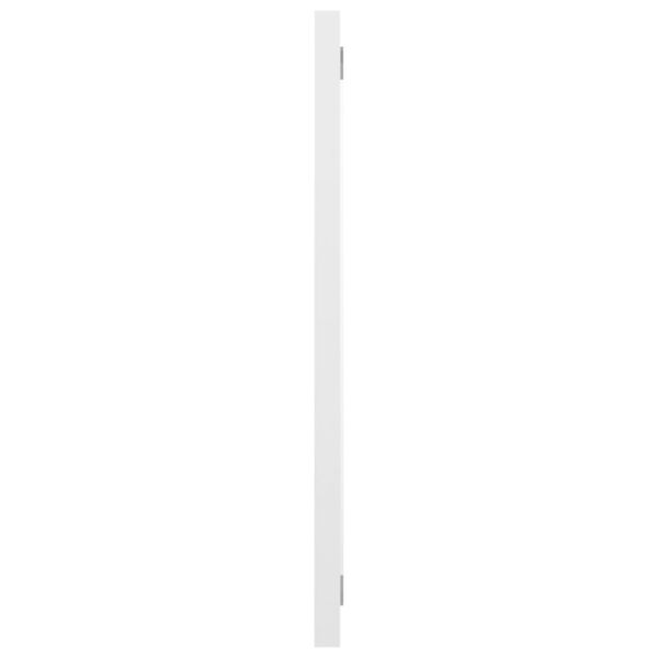 804611 vidaXL Bathroom Mirror High Gloss White 60x1,5x37 cm Chipboard