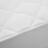 vidaXL Стьобаний наматрацник Білий 90х200 см Важкий