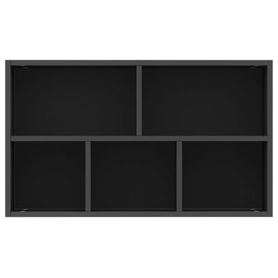 800163 vidaXL Book Cabinet/Sideboard Black 50x25x80 cm Chipboard