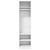 800234 vidaXL Wardrobe White 50x50x200 cm Chipboard