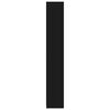 vidaXL Шафа для ванної кімнати Чорний 30x30x183,5 см ДСП