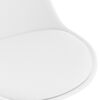 vidaXL Поворотні обідні стільці 2 шт Білий Штучна шкіра