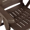 vidaXL Садові Стільці з Відкидною Спинкою 2 шт Мокко Пластик