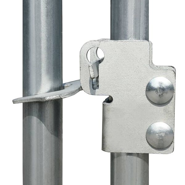 vidaXL Вулична Клітка для Курей 2х2х1,92 м Оцинкована Сталь