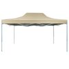 vidaXL Розкладний Святковий Намет Кремово-Білий 3х4,5 м