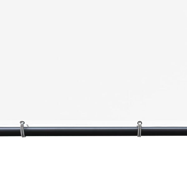 vidaXL Альтанка з Плоским Дахом Білий 3x3x2,4 м 180 г/м&sup2;