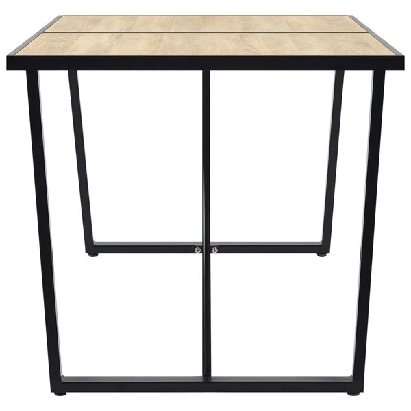 vidaXL Обідній стіл Колір дуба 160x80x75 см МДФ