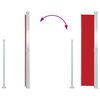 vidaXL Бічний Висувний Тент для Дворика Червоний 170х300 см