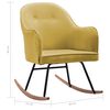 vidaXL Крісло-качалка Гірчично-жовтий Оксамит