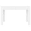 800756 vidaXL Dining Table White 120x60x76 cm Chipboard