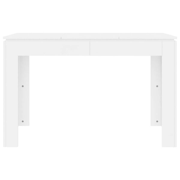800756 vidaXL Dining Table White 120x60x76 cm Chipboard