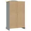 282619 vidaXL Wardrobe Mexican Pine Corona Range 2 Doors Grey