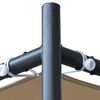 vidaXL Альтанка з Похилим Дахом Бежевий 300x300x251 см 180 г/м²
