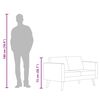 vidaXL Диван 2-місний Сіро-коричневий Тканина