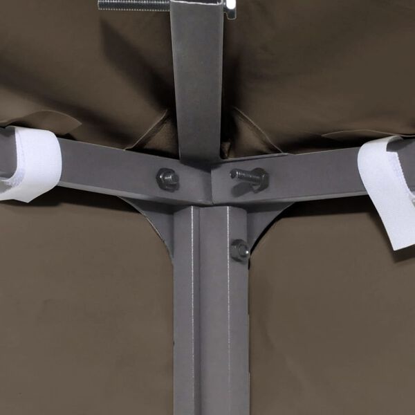 vidaXL Покриття для Альтанки 310 г/м² Сіро-Коричневий 3x3 м