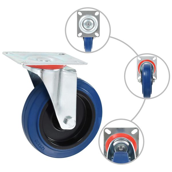 vidaXL Поворотні Коліщатка 4 шт 125 мм