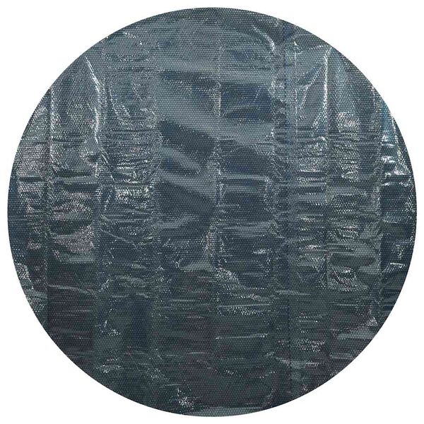 vidaXL Сонячна Плівка для Басейну Плаваюча Чорний і Синій 210 см ПЕ