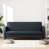 vidaXL Диван 3-місний Чорний Штучна шкіра