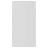802529 vidaXL Hanging Glass Cabinet White 80x31x60 cm Chipboard