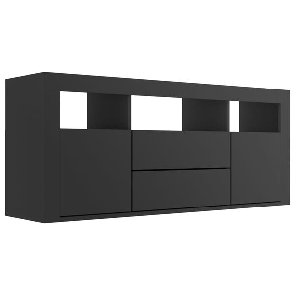 801815 vidaXL TV Cabinet Black 120x30x50 cm Chipboard