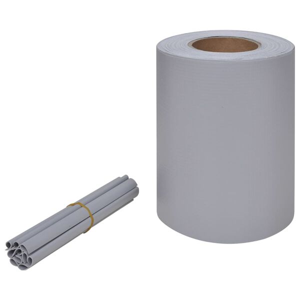 vidaXL Садова Ширма Світло-Сірий 70х0,19 м ПВХ