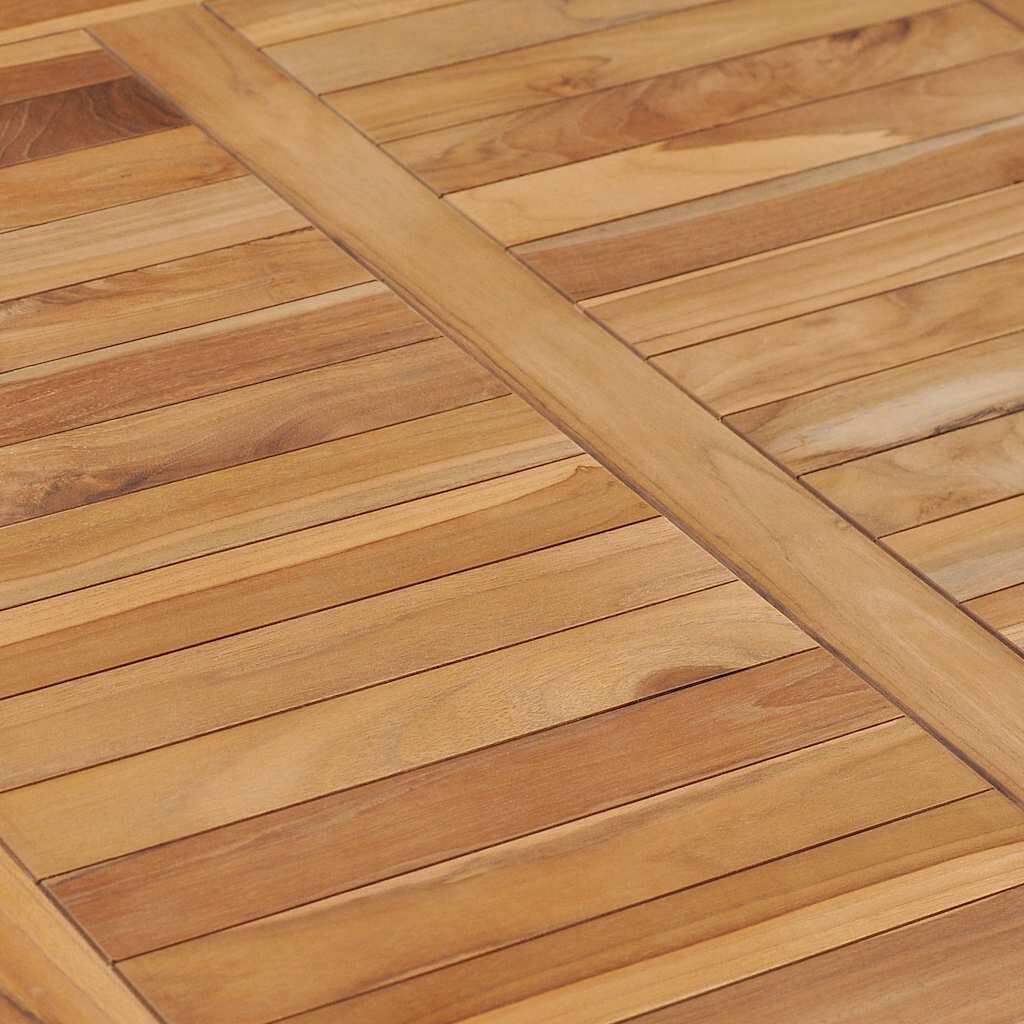 vidaXL Садовий обідній стіл 80x80x80 см Масив тикового дерева