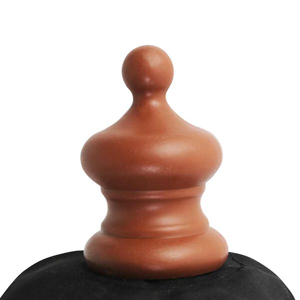 vidaXL Вулична Парасоля з Дерев'яною Жердиною Чорний 350 см