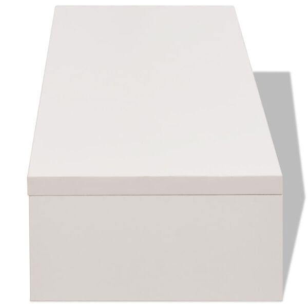 243661 vidaXL Monitor Stand Chipboard 60x23,5x12 cm White