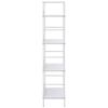 288224 vidaXL 4-Layer Book Shelf White 60x27,6x124,5 cm Chipboard