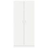 800630 vidaXL Wardrobe White 90x52x200 cm Chipboard