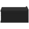800308 vidaXL Floating Nightstand Black 40x30x15 cm Chipboard