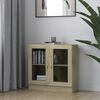 vidaXL Шафа-вітрина Дуб сонома 82,5x30,5x150 см ДСП