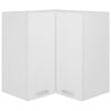 802537 vidaXL Hanging Corner Cabinet White 57x57x60 cm Chipboard