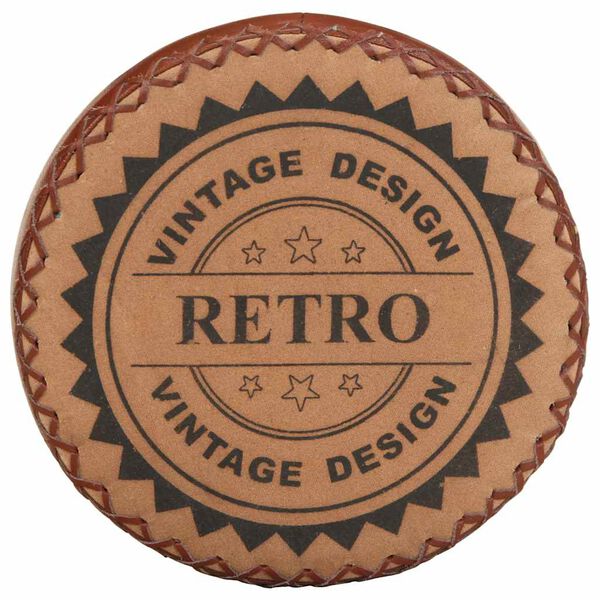 vidaXL Барні Стільці 4 шт Натуральна Шкіра