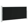 vidaXL Бічний Тент Висувний Чорний 140x300см