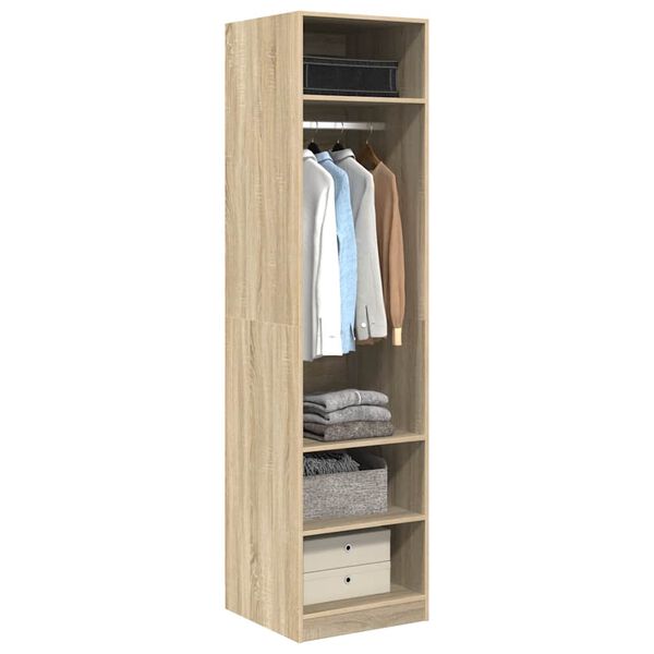 800237 vidaXL Wardrobe Sonoma Oak 50x50x200 cm Chipboard