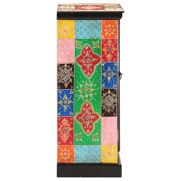 vidaXL Сервант з Ручним Розписом 60x30x75 см Масив Дерева Манго