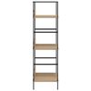 288219 vidaXL 3-Layer Book Shelf Oak 60x27,6x90,5 cm Chipboard
